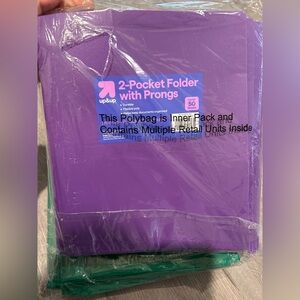 Assorted Color 2-Pocket Folders(24 pack)